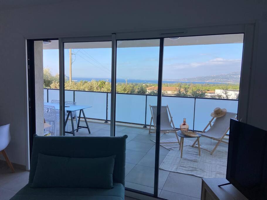 Exceptionnelle Vue Mer Calvi - Piscine - T2 Buitenkant foto